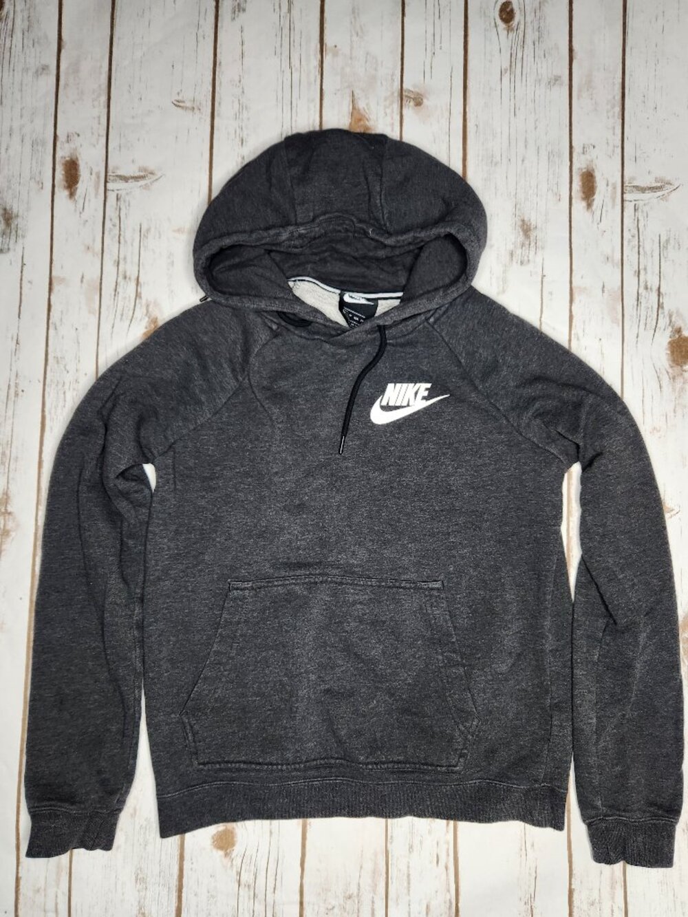 Nike Sportswear Charcoal Gray Pullover Hoodie XS